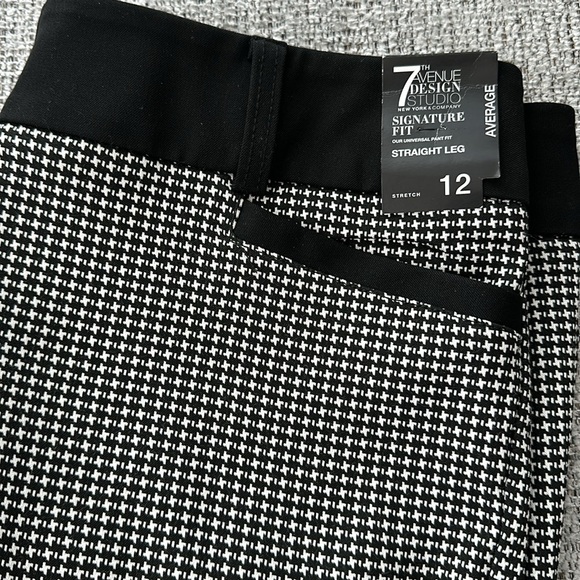 Ny&Co Houndstooth Stretch Pants - Picture 1 of 6